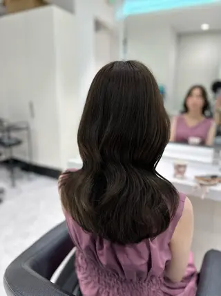 ミディアム カラー ♡上品韓国髪♡ブラ ウン/SAYATOのヘアスタイル