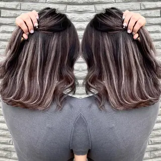 ミディアム カラー ヘアアレンジ アンドウ ユウ/ レイヤーカット/韓国のヘアスタイル