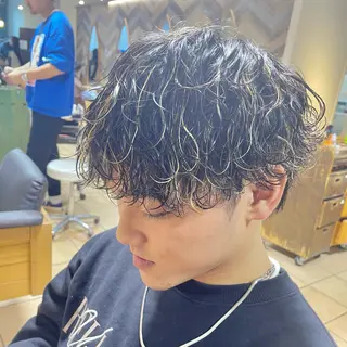 ショート パーマ メンズ すげ さやかのヘアスタイル