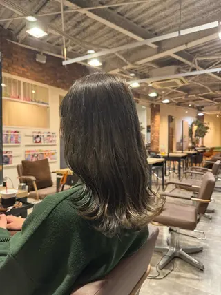 ミディアム カラー ブリーチなし ダブルカラー三國雅矢のヘアスタイル