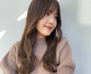 セミロング カラー パーマ ヘアアレンジ メンズ キッズ ネイル マツエク・マツパ アイブロウ 髪質改善🇰🇷 レイヤーカット/梅田のヘアスタイル