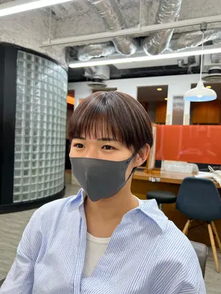 ショート 透明感カラー/ イルミナカラーヒロキのヘアスタイル