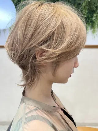 ショート カラー 【韓国　レイヤー 髪質改善✨】かずのヘアスタイル