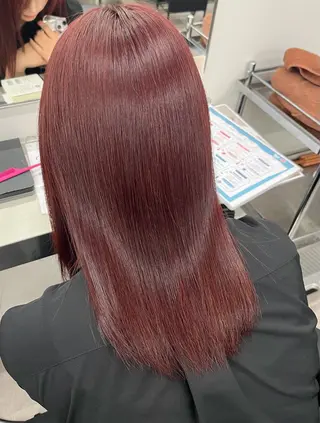 ミディアム カラー パリジェンヌ/ 次世代パーマ/ユキナのヘアスタイル