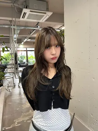 カラー ロングレイヤー ¥0🎀MEIのヘアスタイル