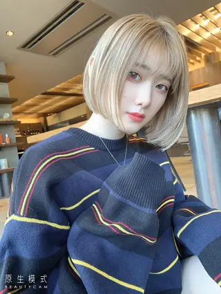 ミディアム 似合わせ松本 容政のヘアスタイル