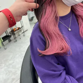 セミロング カラー 韓国スタイル🇰🇷 トレンドレイヤー🪡のヘアスタイル