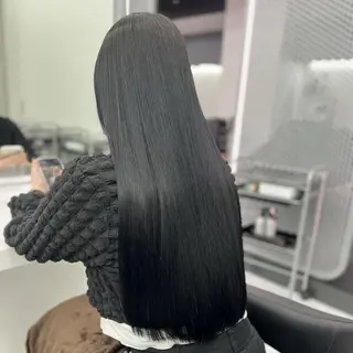 ロング カラー ヘアアレンジ 🩶niina 暗髪韓国系カラー🩶のヘアスタイル