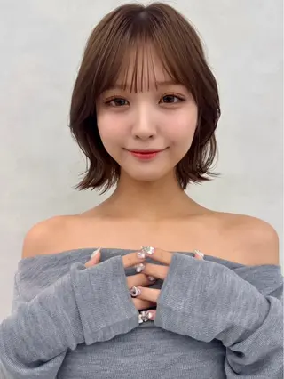 ショート カラー 🇰🇷韓国ヘア🤍 副店長/栗田のヘアスタイル