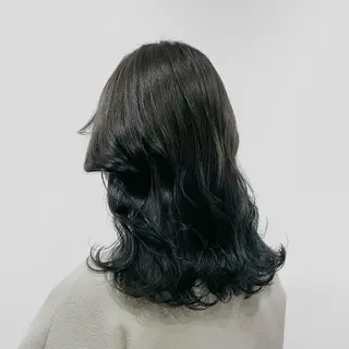 セミロング カラー ヘアアレンジ キヨミ 韓国レイヤーカットのヘアスタイル
