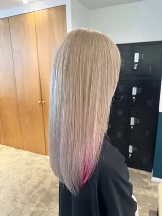 ロング カラー 聖斗 /ハイトーン/パーマのヘアスタイル