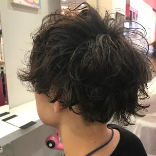 ショート パーマ メンズ Vir by browのヘアスタイル