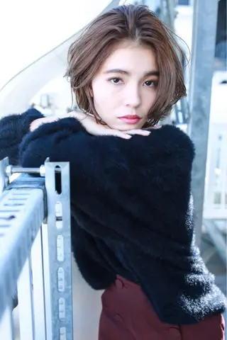 ミディアム カラー パーマ ヘアアレンジ メンズ キッズ ネイル マツエク・マツパ premier modelsのヘアスタイル