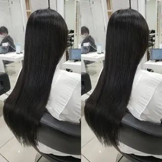 ロング カラー 染野 匠のヘアスタイル