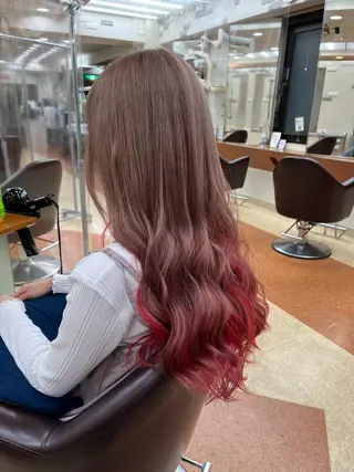 ロング カラー 【ニュアンスカラー・ 髪質改善】スズキカナのヘアスタイル