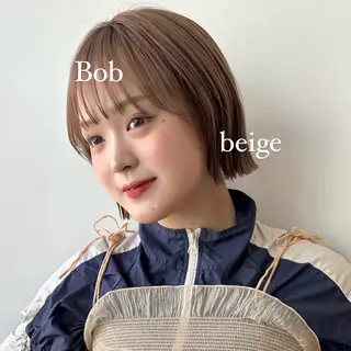 ショート カラー ベージュ🧸/ボブ ダブルカラー/このかのヘアスタイル