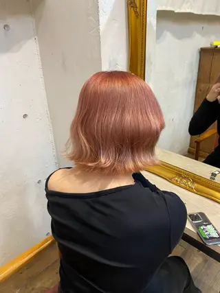 ショート カラー パーマ ヘアアレンジ メンズ キッズ ☀ハイトーンカラー☀ 治野心のヘアスタイル