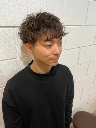 パーマ メンズ 小沼采唯👧🏼 海好きオヌちゃんのヘアスタイル