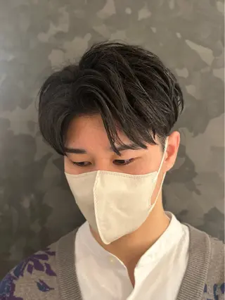 ミディアム men's　cut ⚡️aco⚡️のヘアスタイル