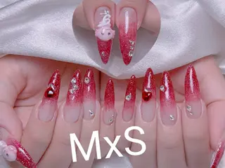 ネイル MxS Nail 【長さだし/フィルイン/マグネット/ワンホンネイル/韓国ネイル/パラジェル】所属・M×S Nail みなのネイルデザイン