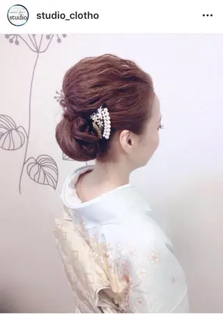 ヘアアレンジ 京都.祇園セットサロン:スタジオ ヒロ【Studio hiro】所属・ヒロ(hiro) •スタジオヒロのヘアスタイル