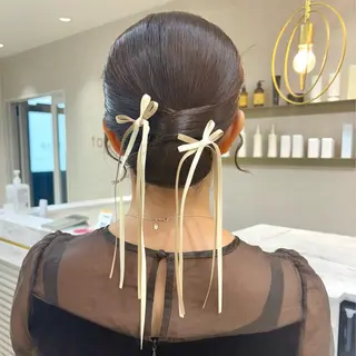 ヘアアレンジ SAKURA 艶カラー/ヘアセットのヘアスタイル