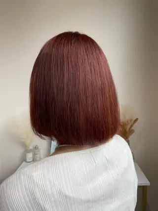 ショート カラー ayaka🌹 艶カラー&小顔カットのヘアスタイル