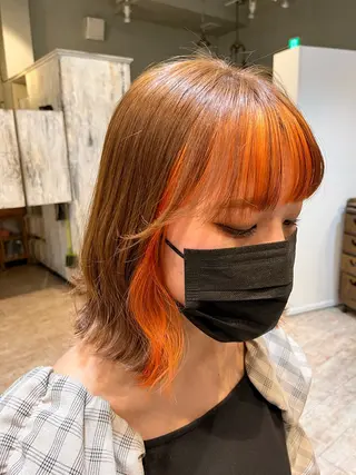 ミディアム DieHare所属・林 紅葉のヘアスタイル