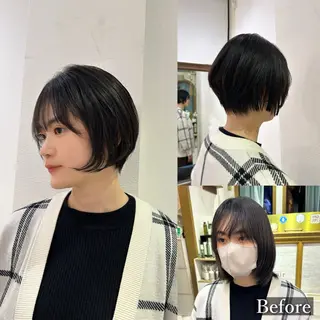 ショート ボブ✂︎ 平野由佳♥️のヘアスタイル