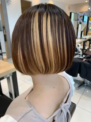 カラー ショート ルクール柏崎店　山岸 亜依瑠のヘアスタイル