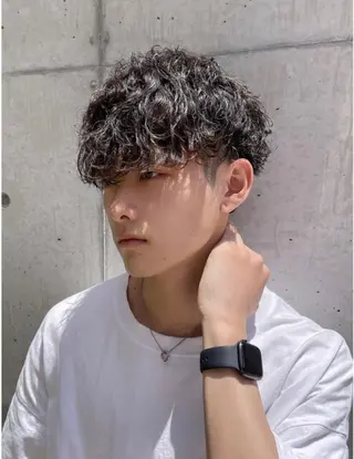 ショート パーマ 大人メンズパーマ メンズ特化　萱原大幹のヘアスタイル