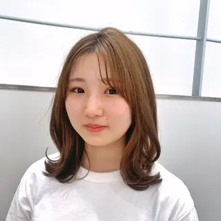 ミディアム aoi /パーマ /まるみショートのヘアスタイル