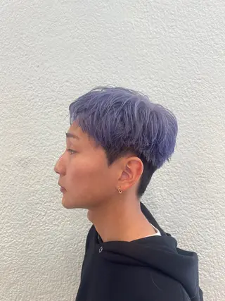 カラー メンズ ダメージレスパーマ Men's特化のヘアスタイル