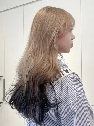 ロング カラー レイヤー/ブリーチ ♥️【木坂 桃歌】のヘアスタイル