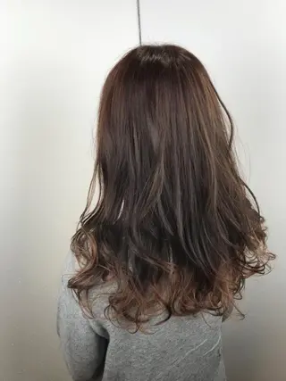 ロング カラー デザインカラー🌈 高木リョウのヘアスタイル