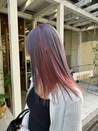 セミロング カラー 入江 允のヘアスタイル