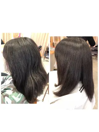 セミロング パーマ TELA HAIRのヘアスタイル