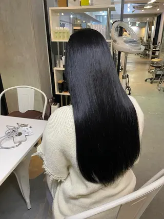 ロング 【縮毛矯正髪質改善】 中山健太のヘアスタイル