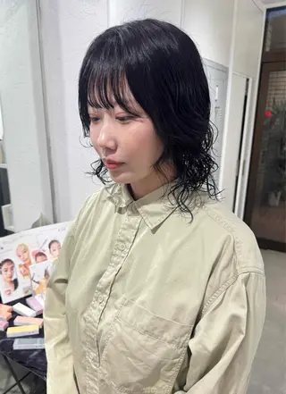 パーマ ハイトーン/レイヤー /艶カラー🎀のヘアスタイル