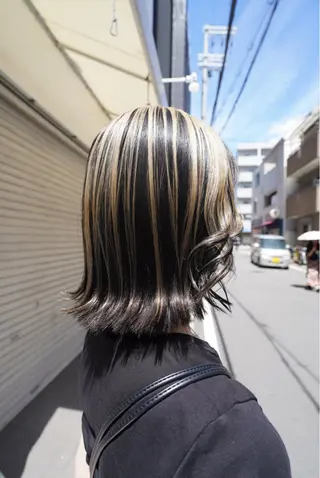 ミディアム カラー 田代 佳穂のヘアスタイル