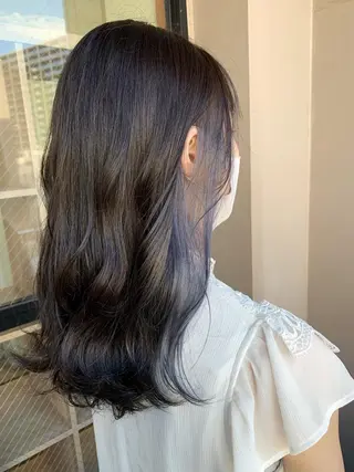 セミロング カラー yuri🌼 NUMBER 天王寺のヘアスタイル