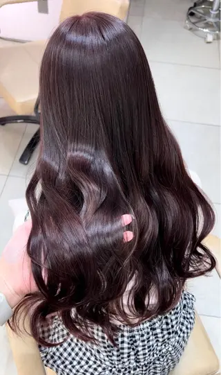 ロング Ami♡ ピンク/ラベンダーのヘアスタイル