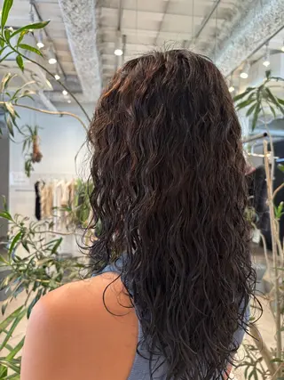 ロング パーマ ANY/須田 麻人/パーマスタイルのヘアスタイル