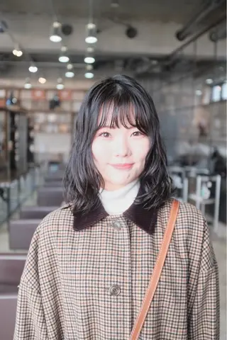 ミディアム パーマ Door代官山所属・詩織/パーマ /代官山のヘアスタイル