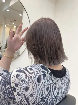 ミディアム カラー シマオカ イッセイaceのヘアスタイル