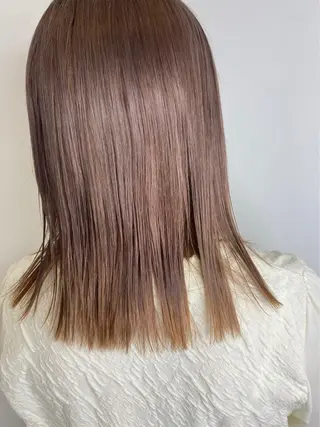 ミディアム カラー リルウヘアー 天王寺のヘアスタイル