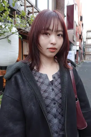 ミディアム カラー nelke/レイヤー 立川/ブリーチのヘアスタイル