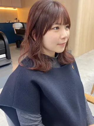 ミディアム カラー 当日予約大歓迎💗 依田瑞希のヘアスタイル