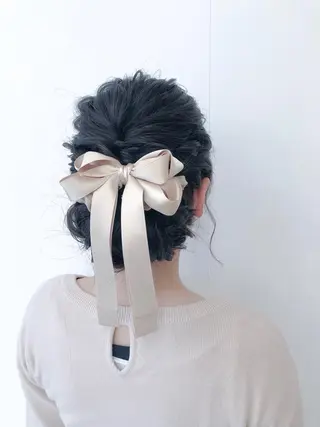 ロング ヘアアレンジ un所属・un 溝の口 伊豆本のマツエク・マツパデザイン