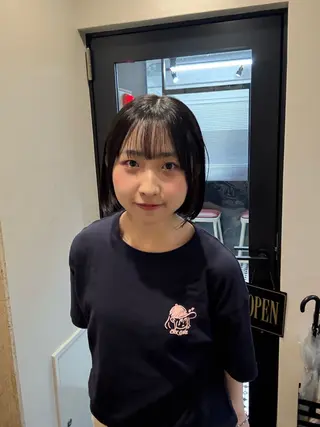 ショート カラー 韓国ヘア暗髪 ダブルカラーメンズ可のヘアスタイル